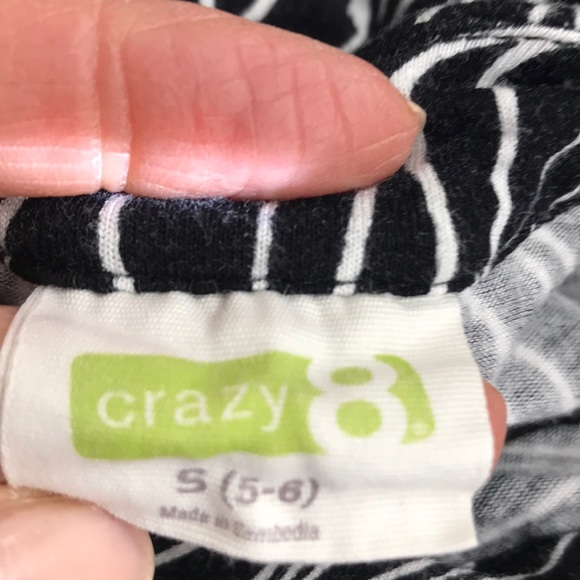 Crazy 8 Black/White Print Maxi Dress - Picture 3 of 5